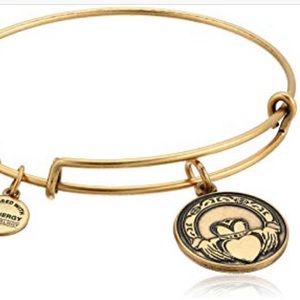 Alex and Ani Claddagh bangle in gold!